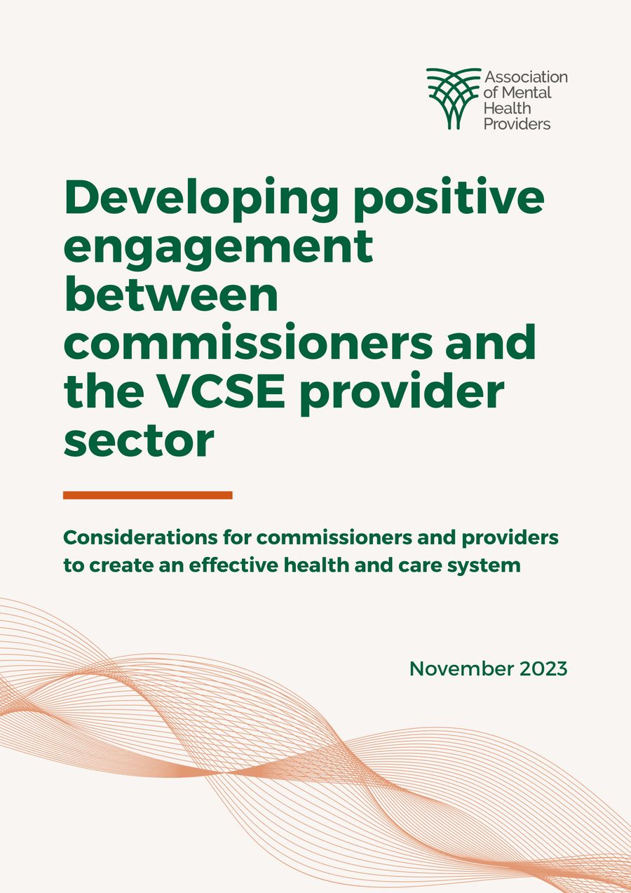 Developing positive engagement between commissioners and the VCSE provider sector – cover