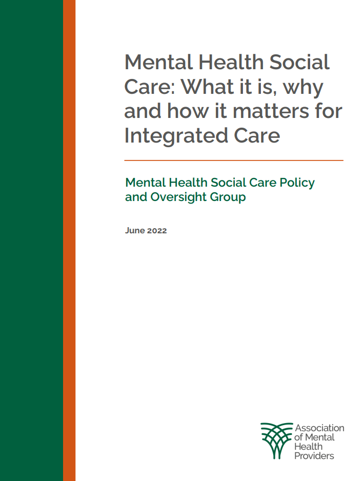 Mental Health Social Care: What it is, why and how it matters for Integrated Care – cover