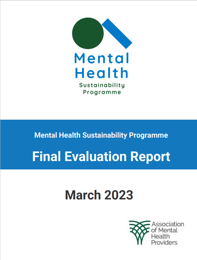 Mental Health Sustainability Programme: Final Evaluation Report – cover