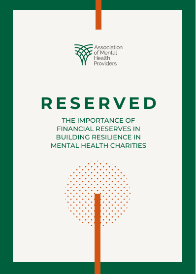Reserved: The Importance of Financial Reserves in Building Resilience in Mental Health Charities – cover