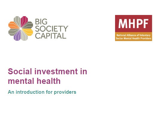 Social Investment in Mental Health – An Introduction for Providers – cover